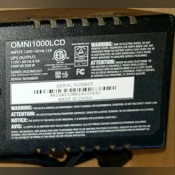 tripp-lite OMNI 1000LCD - Picture 4 of 4